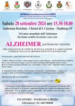 Incontro "Alzheimer parliamone insieme"